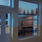 Imagini imprimate pe folie transparentă de vitrali aplicate pe geam