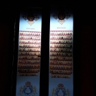 Icoane calendar Sf Romani - autocolant vitralii aplicate pe geam