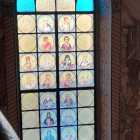 Sfintii Romani - folie vitraliu aplicat pe geam